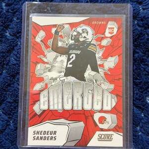 Panini Score Shedeur Sanders Emerged Rookie Card Browns